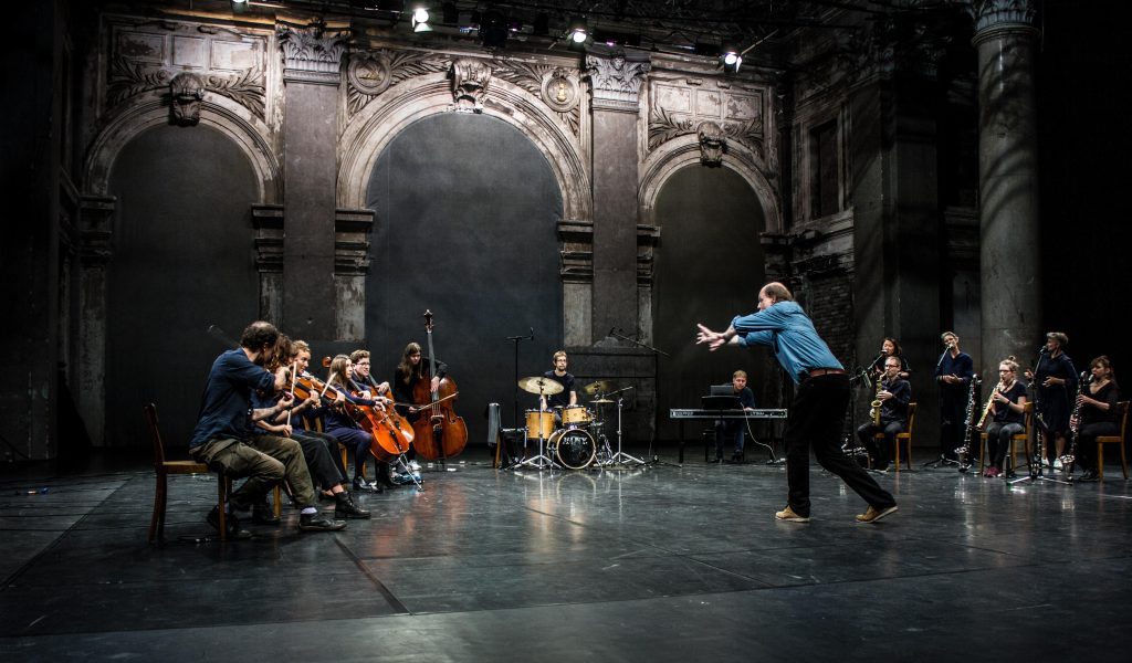 Vienna Improvisers Orchestra at Odeon Theatre Vienna (set photo)