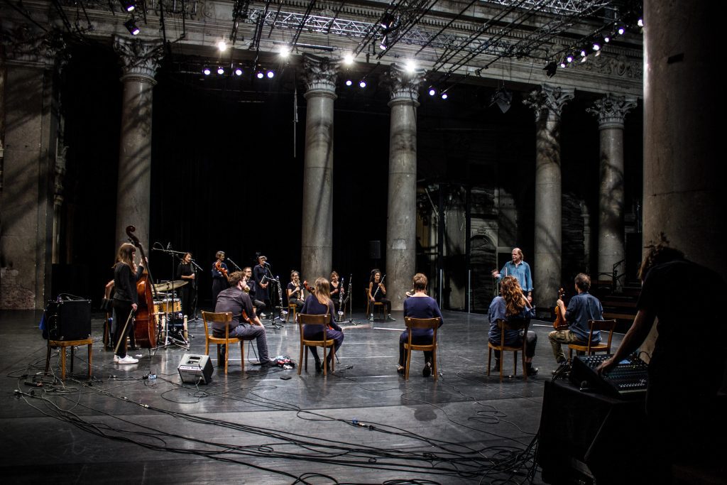 Vienna Improvisers Orchestra at Odeon Theatre Vienna (set photo)