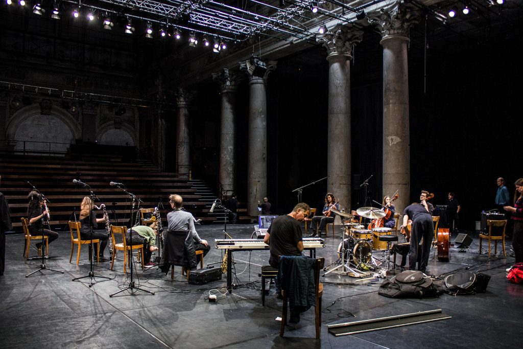 Vienna Improvisers Orchestra at Odeon Theatre Vienna (set photo)